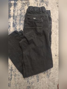 Boys 16 Husky Black Jeans